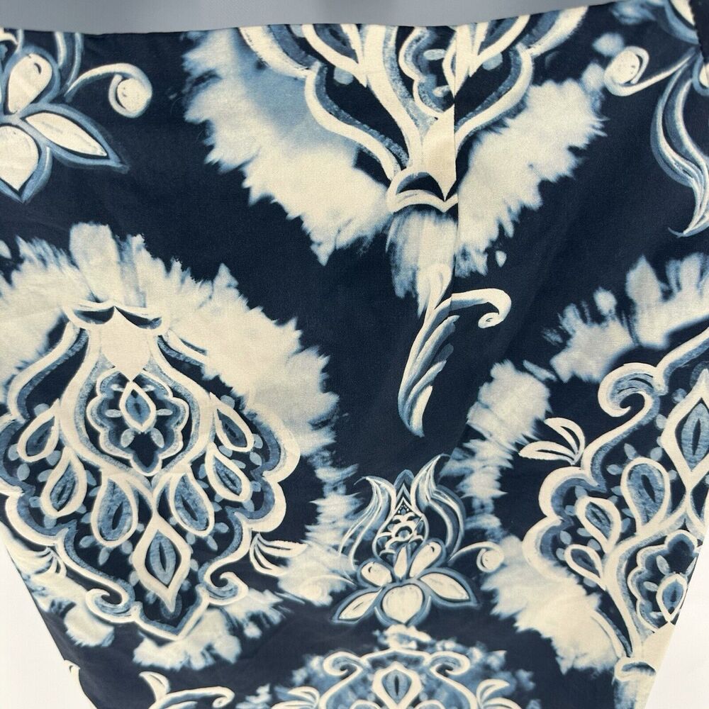 Zara Dress Women Small Blue Printed Mini Cut Out Back Resort Vacation Tribal NEW - Picture 16 of 16